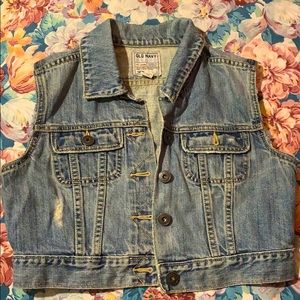 Jean jacket vest
